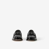  Giày Nữ Burberry Coin Detail Leather Penny Loafers 'Black' 