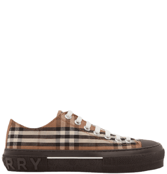  Giày Nữ Burberry Vintage Check Cotton Sneakers 'Birch Brown' 