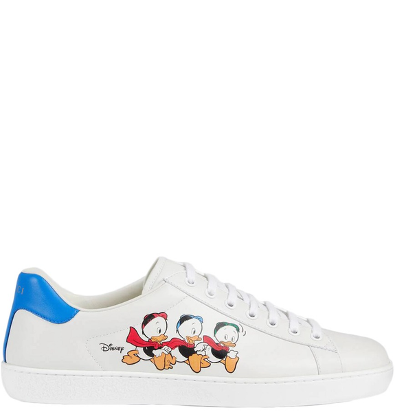  Giày Nữ Gucci Ace x Disney Huey Dewey Louie 'White' 