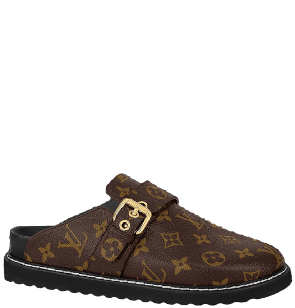  Giày Nữ Louis Vuitton LV Cosy Flat Comfort Clogs 'Cacao Brown' 
