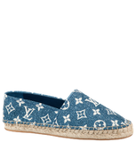  Giày Nữ Louis Vuitton Starboard Flat Espadrilles 'Navy Blue' 