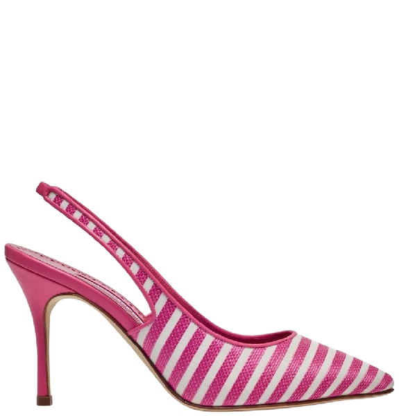  Giày Nữ Manolo Blahnik Allurafia Slingback Pumps 'Pink' 