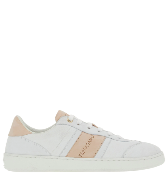  Giày Nữ Salvatore Ferragamo Low-top Sneaker 'White Petal' 