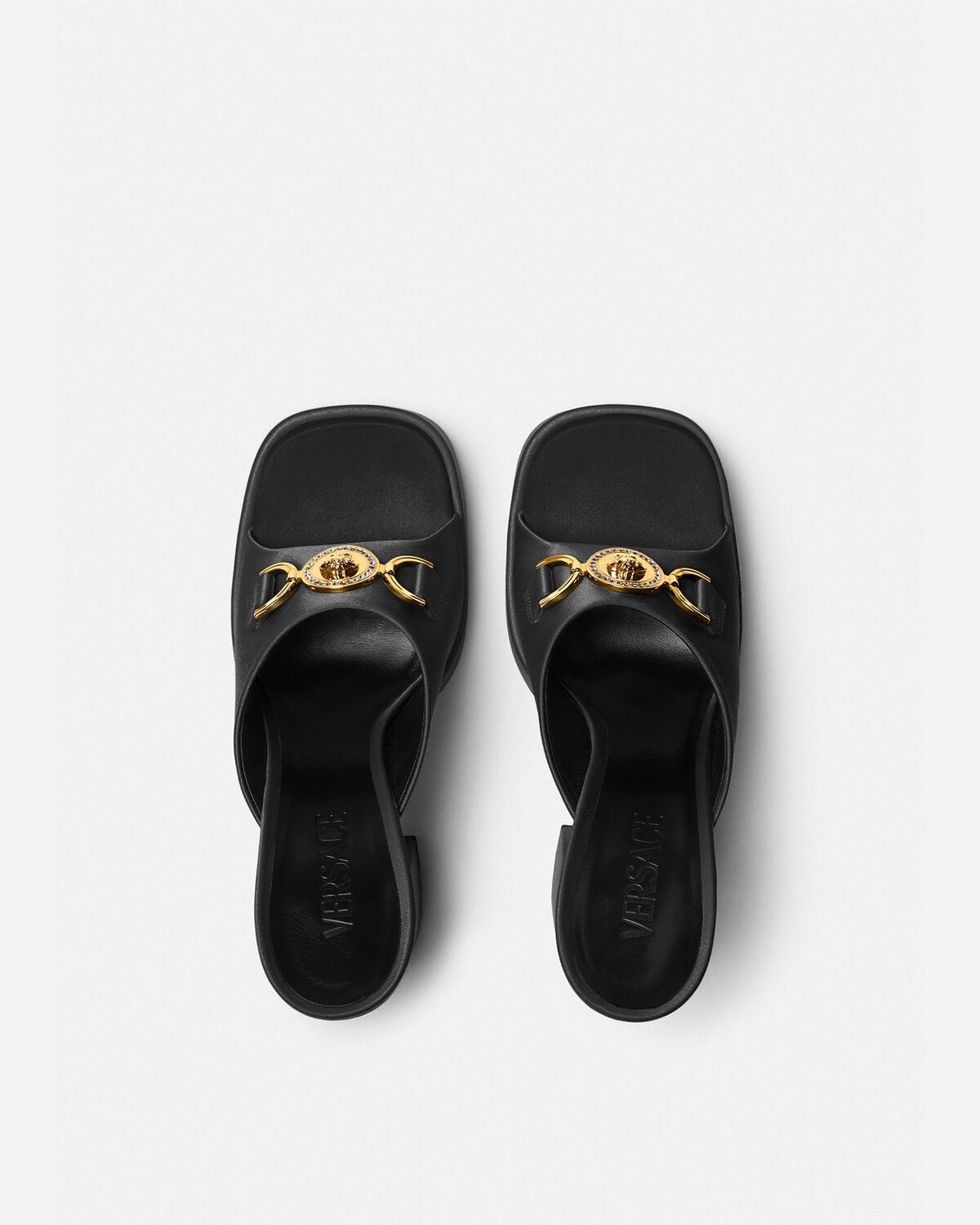  Giày Nữ Versace Aevitas Satin Platform 'Black' 