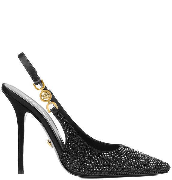  Giày Nữ Versace Crystal Medusa '95 Pumps 'Black' 