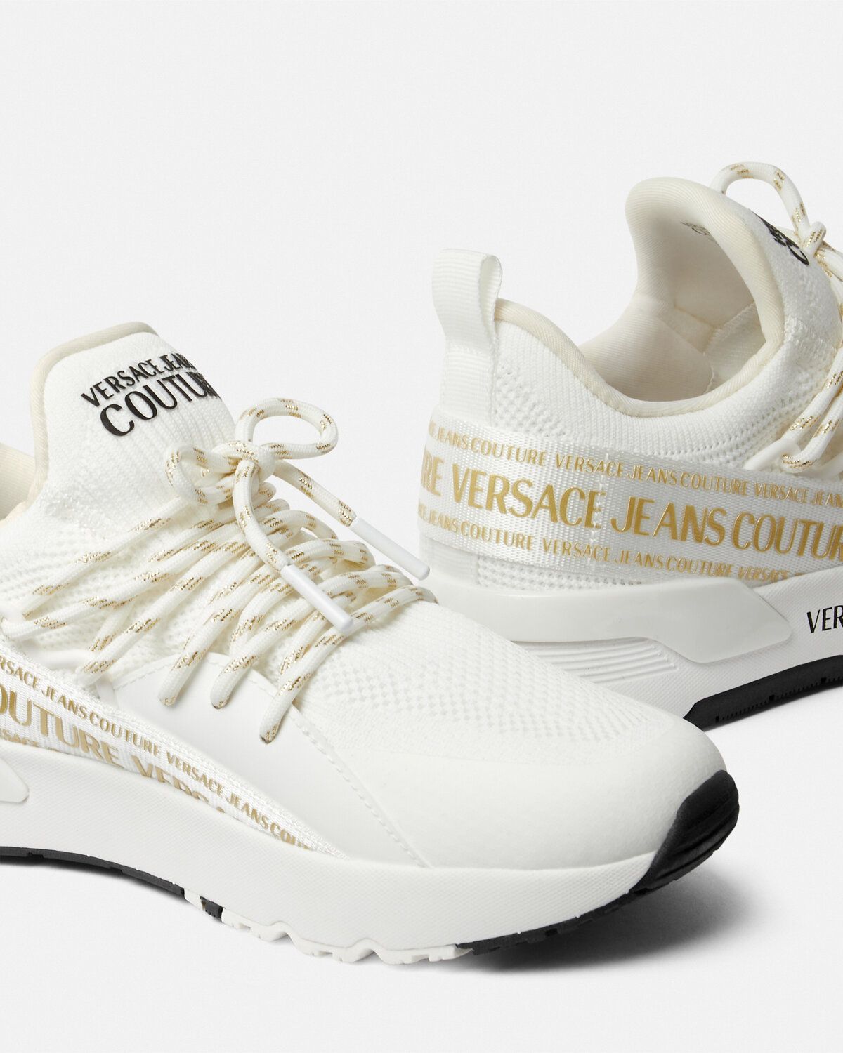  Giày Nữ Versace Jeans Couture Dynamic Logo Trainers 'White' 