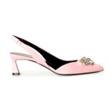  Giày Nữ Versace Medusa Slingback Heels 'Pink' 