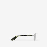  Kính Burberry Metal Shield Rectangular Sunglasses​ 'Silver' 