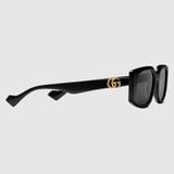  Kính Nữ Gucci Rectangular Frame Sunglases 'Black' 