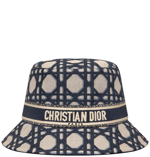  Mũ Nữ Dior D-bobby Small Brim Bucket Hat 'Beige Blue' 