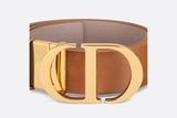  Thắt Lưng Nữ Dior 30 Montaigne Reversible Belt 'Golden Saddle' 