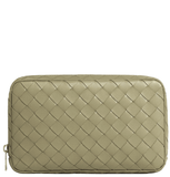  Túi Bottega Veneta Intrecciato Medium Zipped Organizing Pouch 'Travertine' 