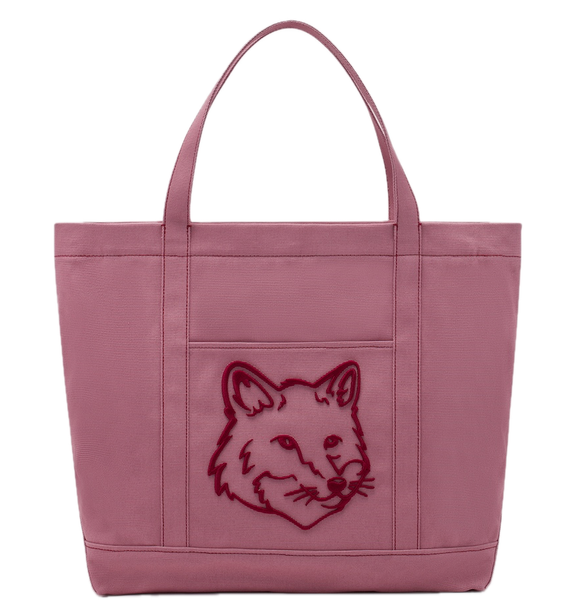  Túi Maison Kitsune Bold Fox Head Large Tote 'Pink' 