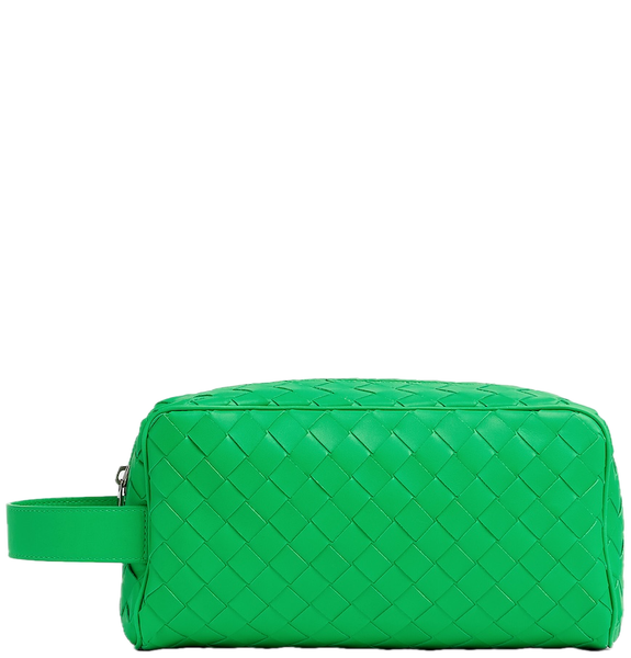  Túi Nam Bottega Veneta Intrecciato Travel Pouch 'Parakeet' 