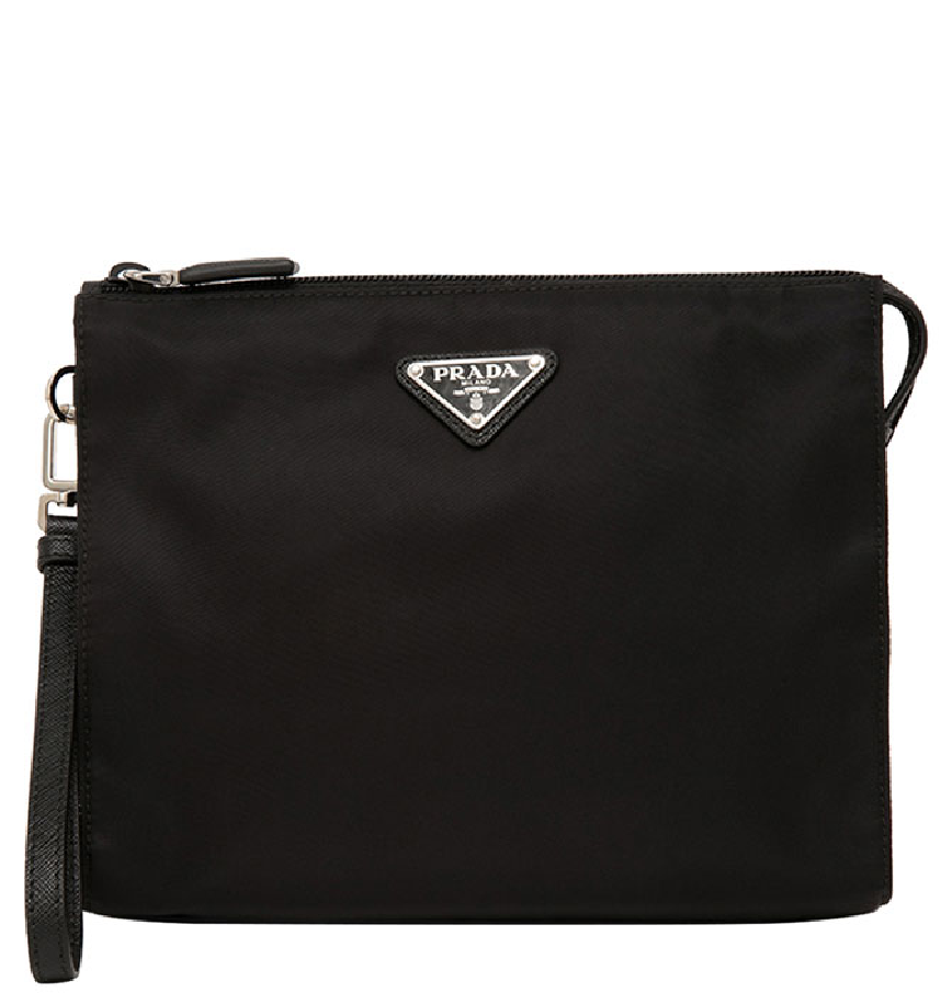 Túi Nam Prada Saffiano Leather Necessaire 'Black' 2NE789-2DMH-F0002