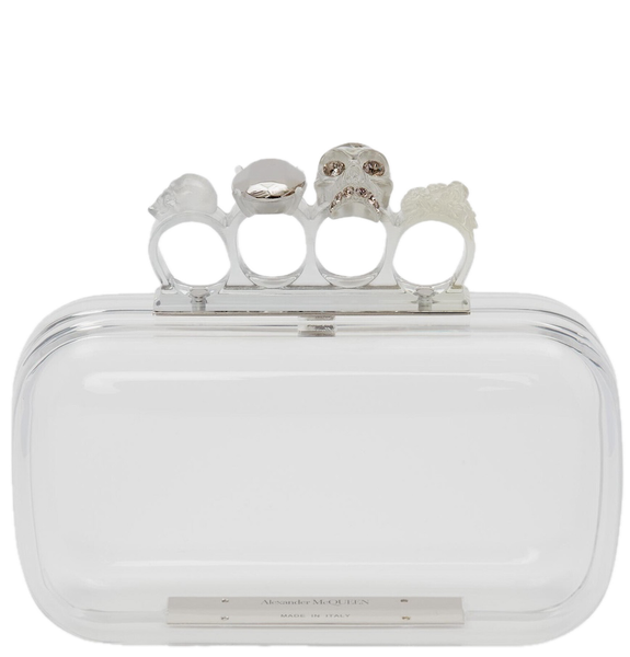  Túi Nữ Alexander McQueen Knuckle Clutch 'Transparent' 