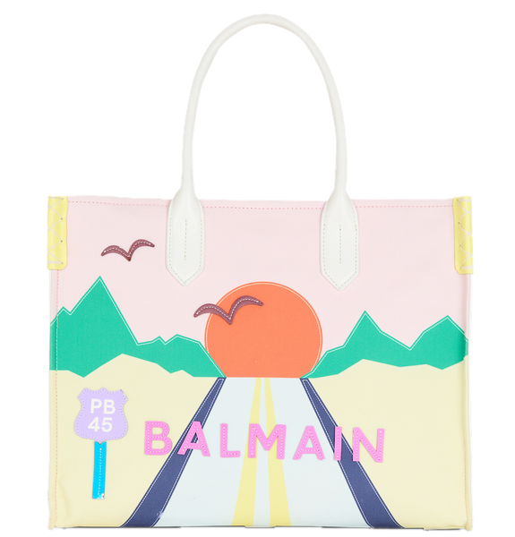  Túi Nữ Balmain B-Army Shopper Medium Tote Bag 'Multicolor' 