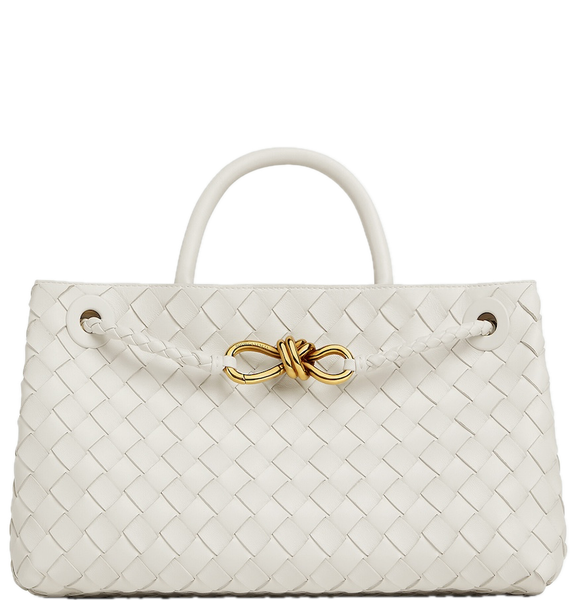  Túi Nữ Bottega Veneta Small East/West Andiamo 'White' 