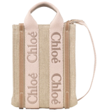  Túi Nữ Chloe Mini Woody North South Tote Bag 'Beige' 
