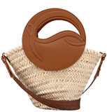  Túi Nữ Christian Louboutin Biloumoon Basket Small 'Cuoio' 
