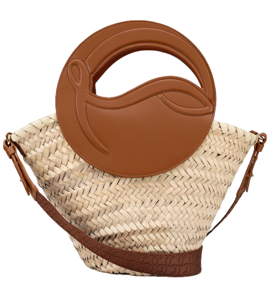  Túi Nữ Christian Louboutin Biloumoon Basket Small 'Cuoio' 