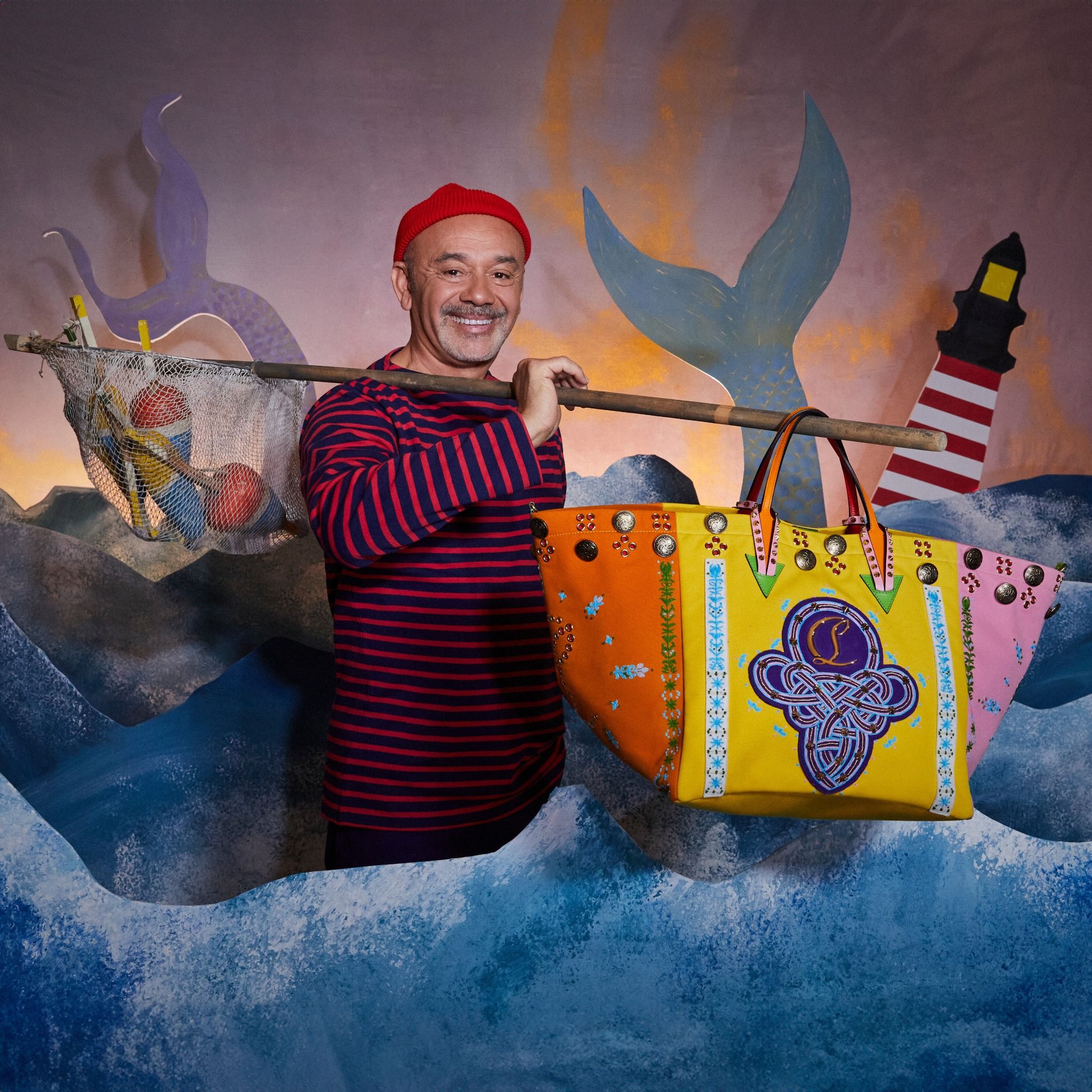  Túi Nữ Christian Louboutin Breizcaba Large 'Multicolor' 