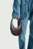  Túi Nữ Coperni Croco Crossbody Mini Swipe Bag 'Brown' 