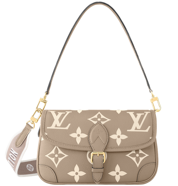  Túi Nữ Louis Vuitton Diane Satchel Bag 'Tourterelle Beige Cream' 