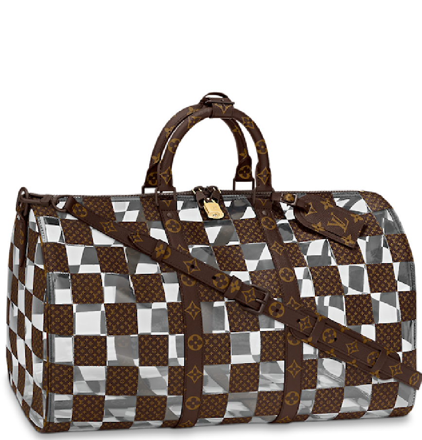Túi Nữ Louis Vuitton Keepall Bandoulière 50 'Monogram Chess