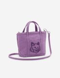  Túi Nữ Maison Kitsune Fox Head Mini Tote 'Lilac' 