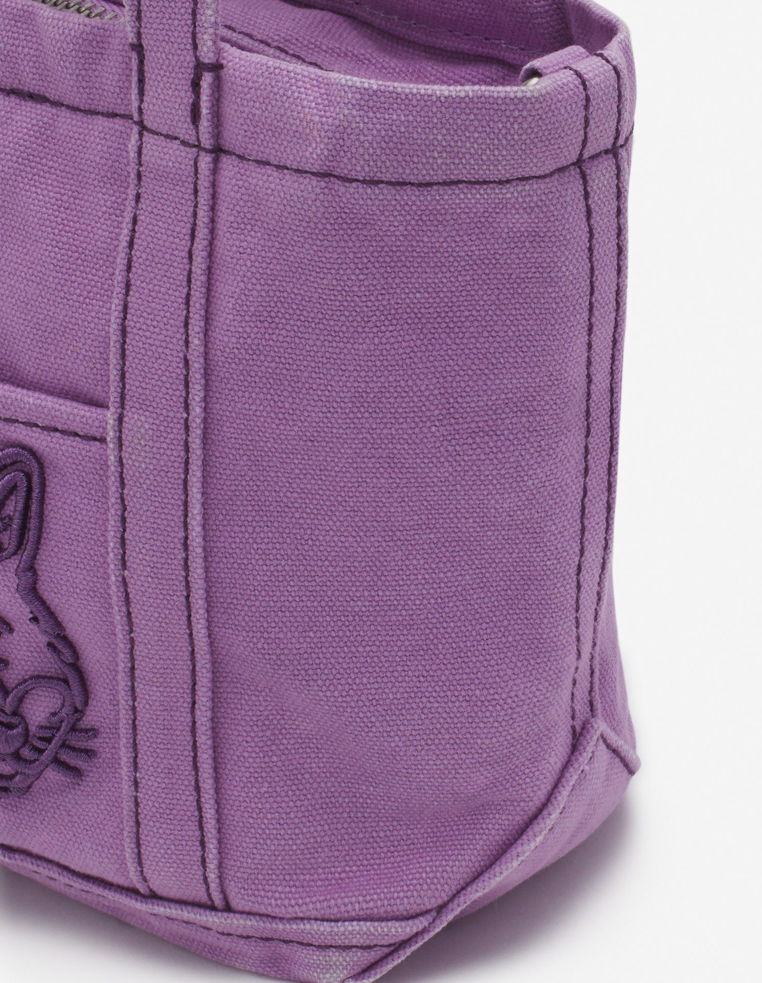  Túi Nữ Maison Kitsune Fox Head Mini Tote 'Lilac' 