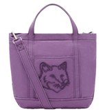  Túi Nữ Maison Kitsune Fox Head Small Tote 'Lilac' 