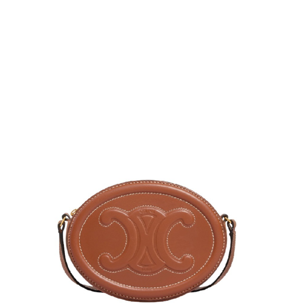  Túi Nữ Celine CROSSBODY OVAL PURSE Smooth 'Brown' 