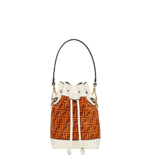  Túi Nữ Fendi Small Mon Tresor 'White Orange' 