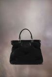  Túi Nữ Maison Margiela Shopping Small Velvet 'Black' 