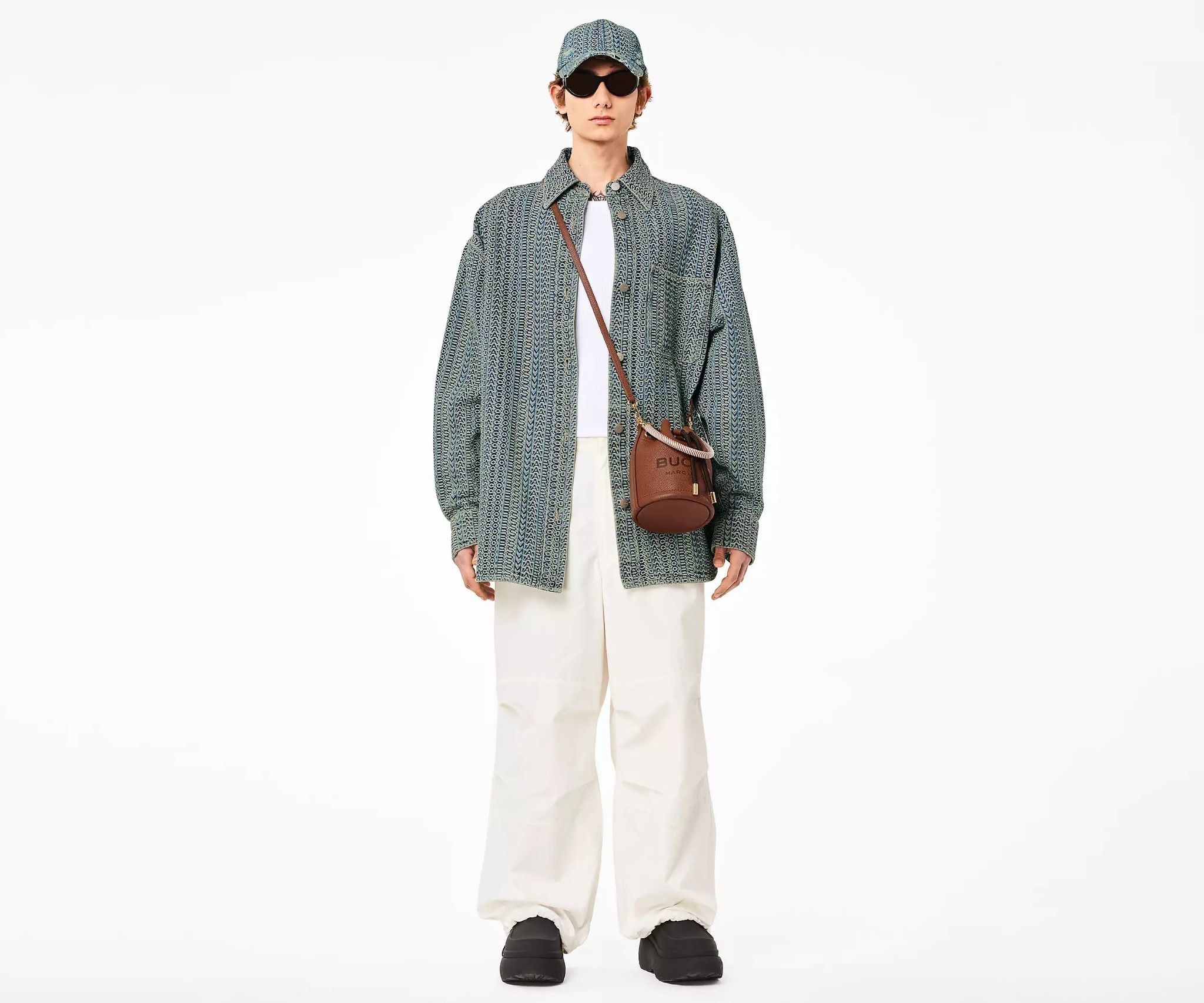  Túi Nữ Marc Jacobs Leather Mini Bucket Bag 'Argan Oil' 