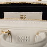  Túi Nữ Miu Miu Arcadie Leather Mini 'White' 