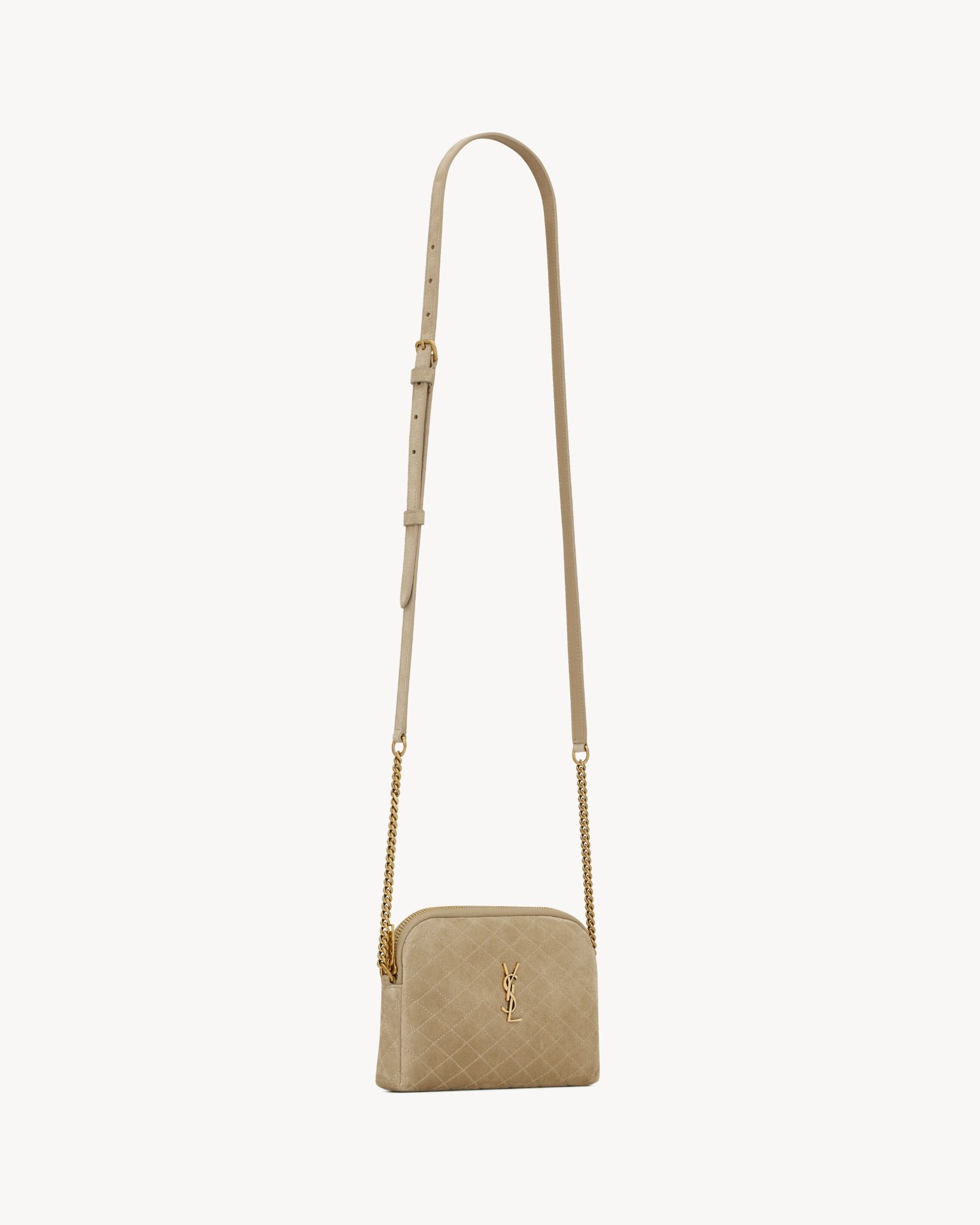  Túi Nữ Saint Laurent Gaby Zipped Pouch 'Matte Gold' 