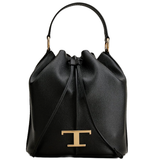  Túi Nữ Tod's T Timeless Bucket Bag Leather Small 'Black' 