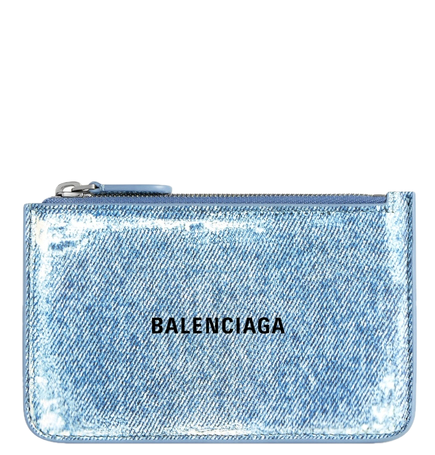  Ví Balenciaga Cash Large Long Coin Card Holder 'Blue' 