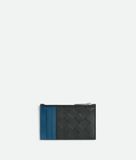  Ví Bottega Veneta Intrecciato Zipped Card Case 'Ardoise' 