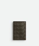  Ví Bottega Veneta Intrecciato Flap Card Case 'Kaki' 