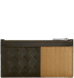  Ví Bottega Veneta Intrecciato Long Zipped Card Case 'Kaki' 