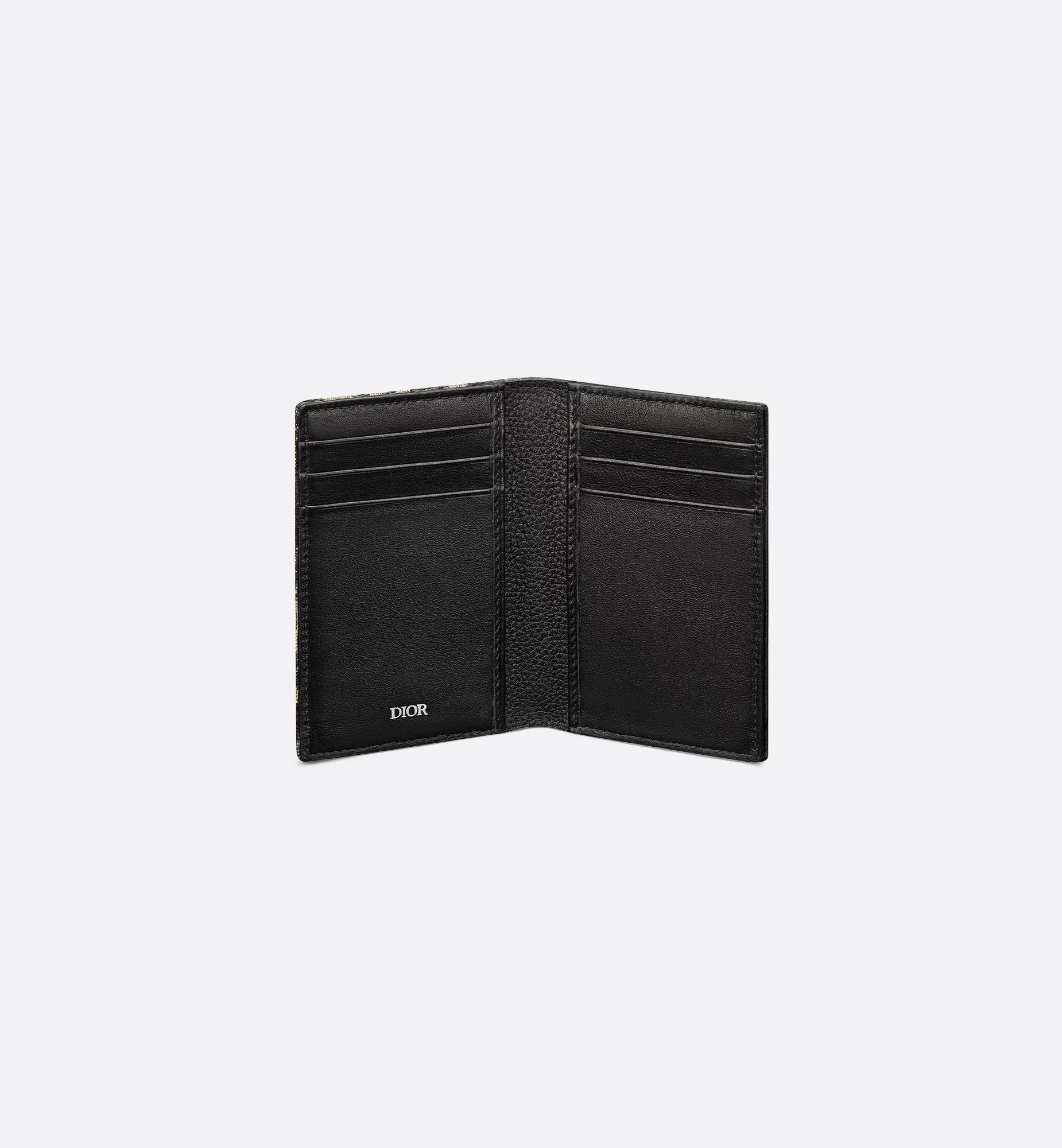  Ví Dior Saddle Vertical Bifold Card Holder 'Beige' 