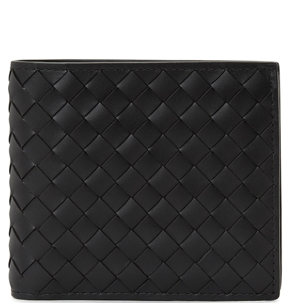  Ví Nam Bottega Veneta Intrecciato Half Wallet 'Black' 