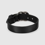  Vòng Tay Gucci Engraved Double G Bracelet 'Black' 