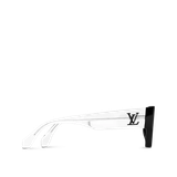  Kính Nam Louis Vuitton Class Square Transparent Black Silver 