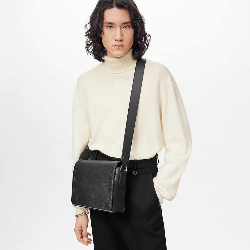  Túi Nam Louis Vuitton New Flap Messenger 'Black' 