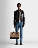  Túi Nữ Bally Bar Tote Bag 'Sand' 