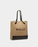  Túi Nữ Bally Bar Tote Bag 'Sand' 
